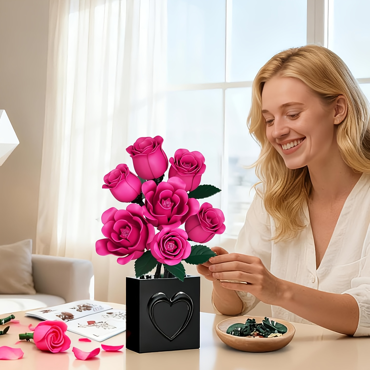 JAKI 7pcs Rose Bouquet Buildin - Office Technician recension och pris