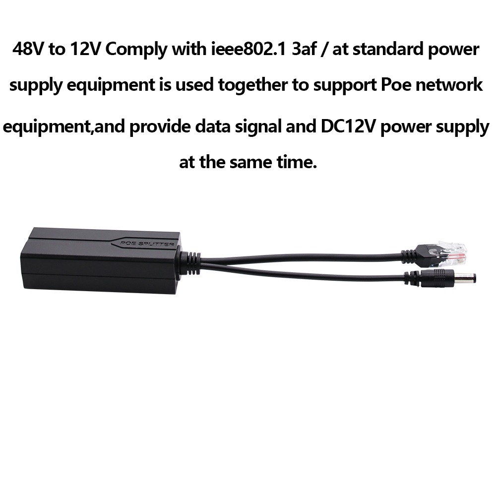 POE Splitter 48V to 12V/5V IEE - Power Over Ethernet recension och pris