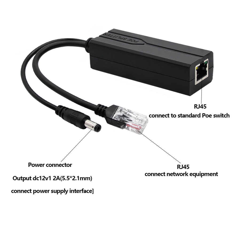 POE Splitter 48V to 12V/5V IEE - Power Over Ethernet recension och pris