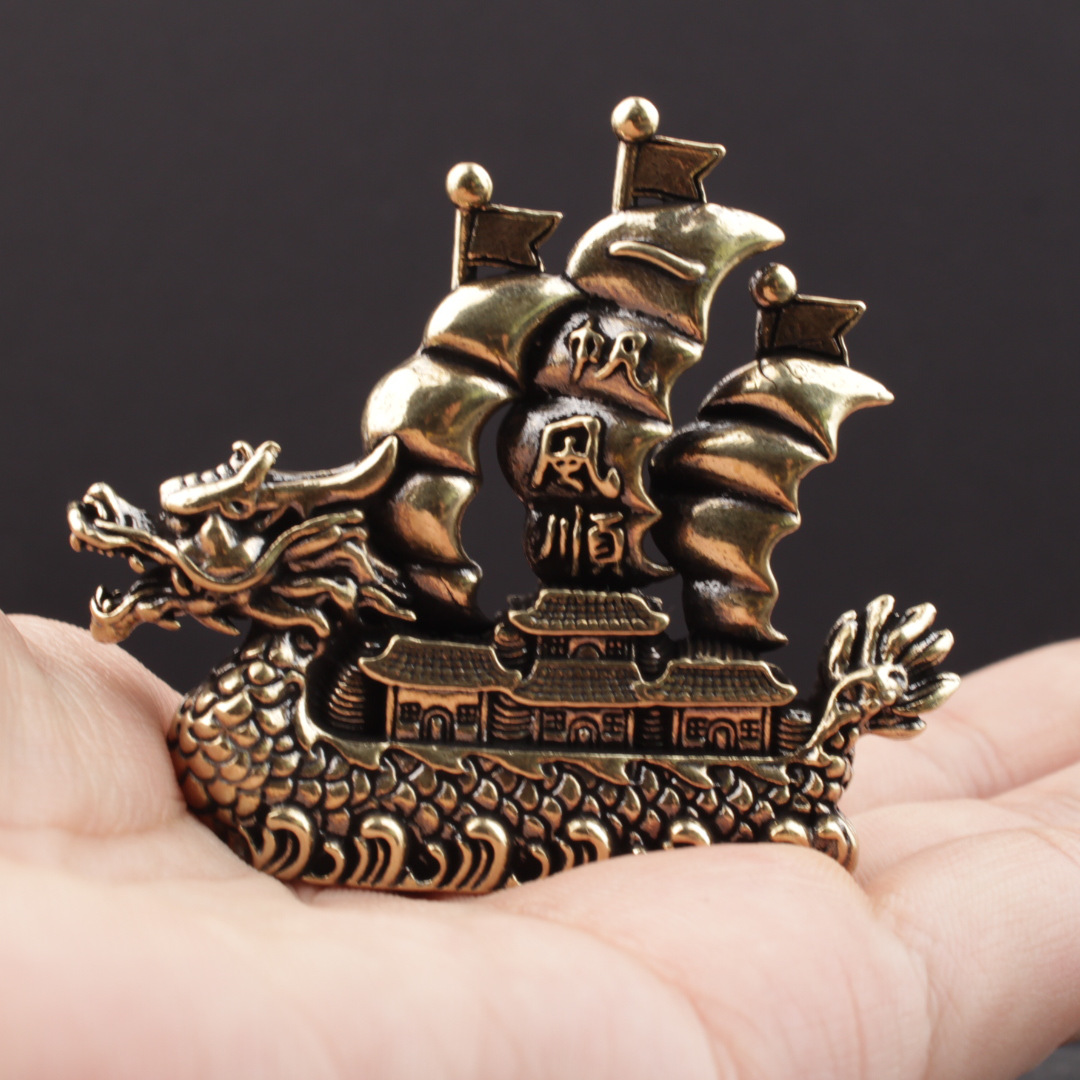 Figure Dragon Boat Statue Home - Office Technologies recension och pris