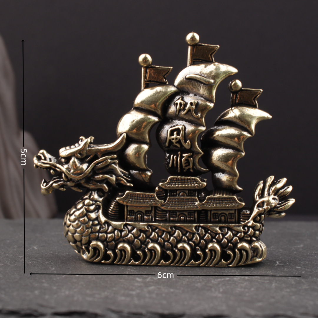 Figure Dragon Boat Statue Home - Office Technologies recension och pris
