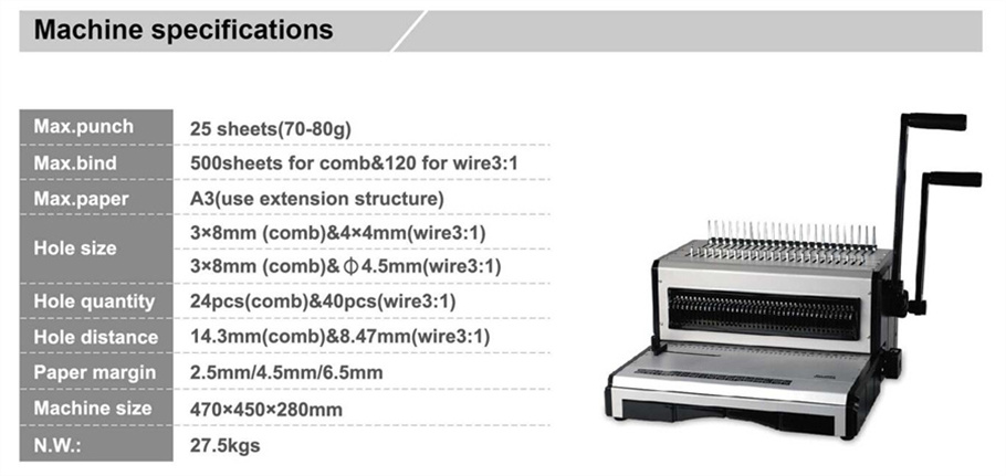 SG-ST2960 Comb and Wire Bindin - Binding Machine Comb recension och pris